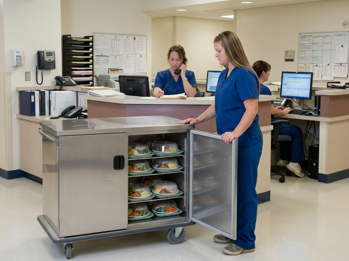 Hospital meal delivery workflow